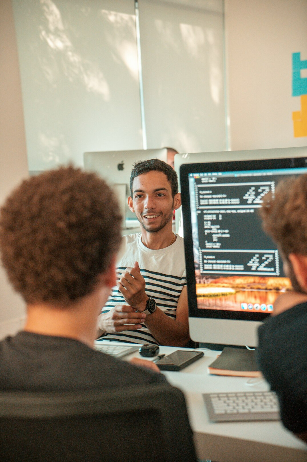 coding class students